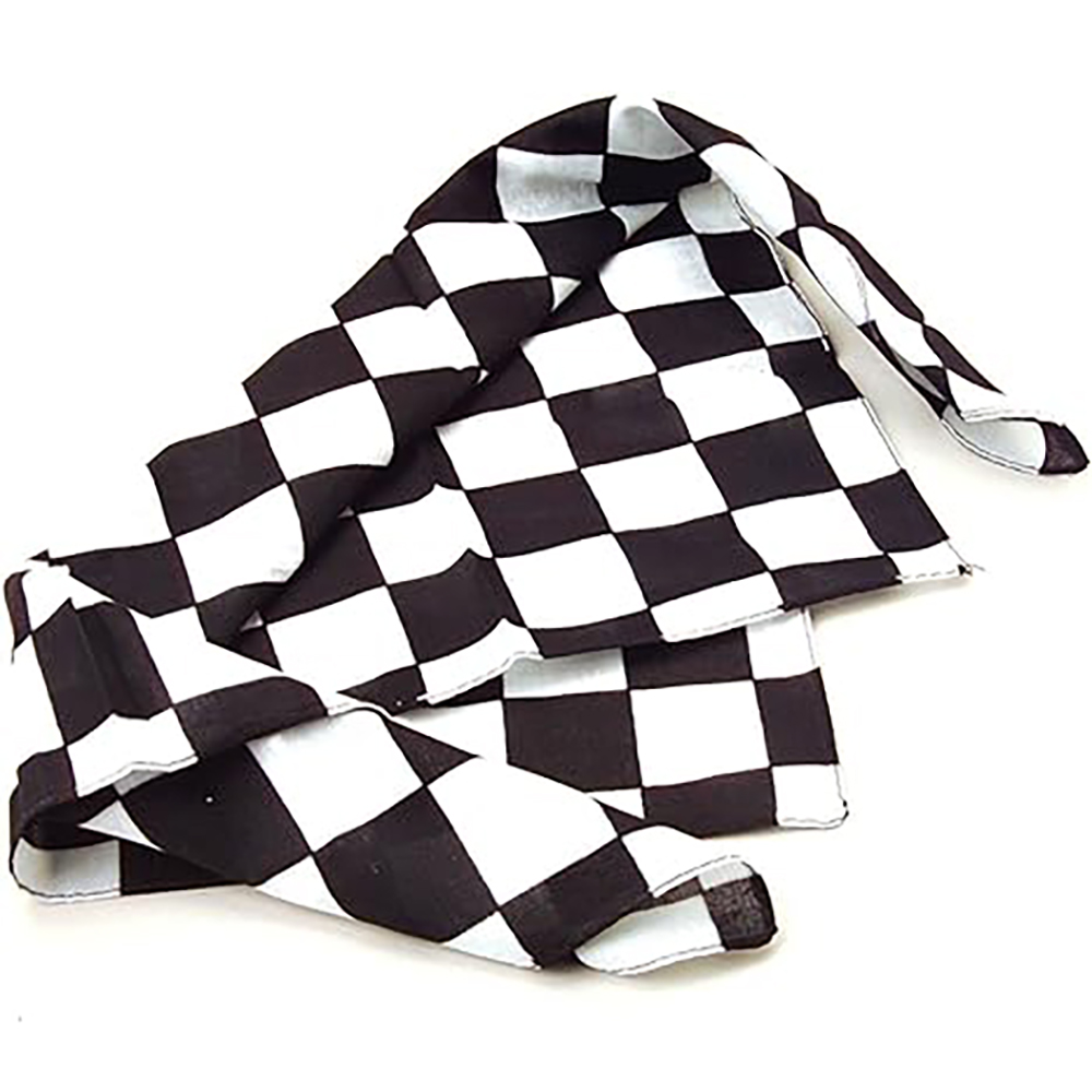 Checkerboard Flag Bandanas Cot - Bandana Blank White ulasan dan harga