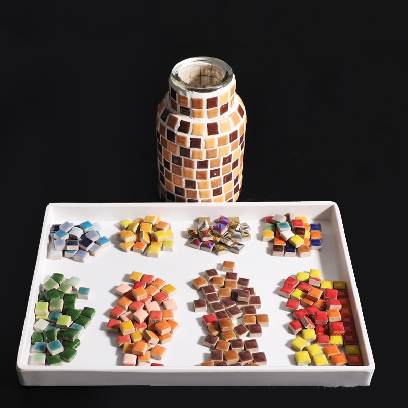 200g 1CM Mini Mosaic Tile Mate - Ceramic Tile Blank ulasan dan harga