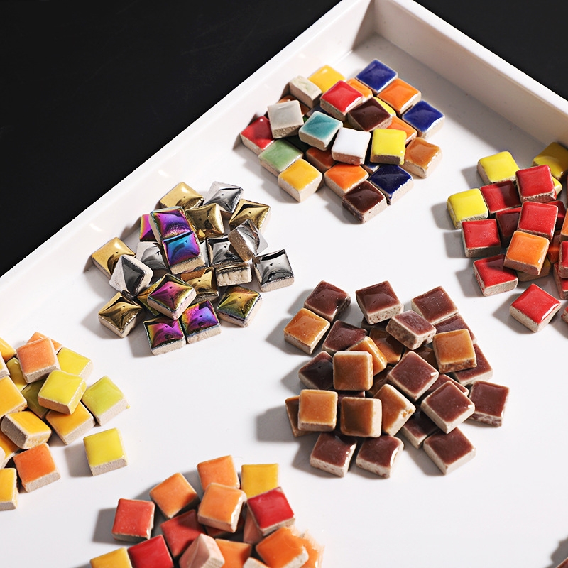 200g 1CM Mini Mosaic Tile Mate - Ceramic Tile Blank ulasan dan harga