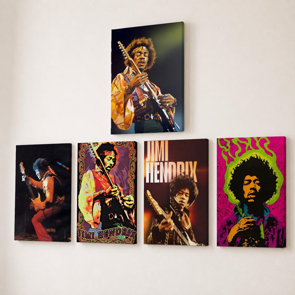 J-Jimi Hendrix Kraft Papper Pa - Canvas Wrap Ready ulasan dan harga
