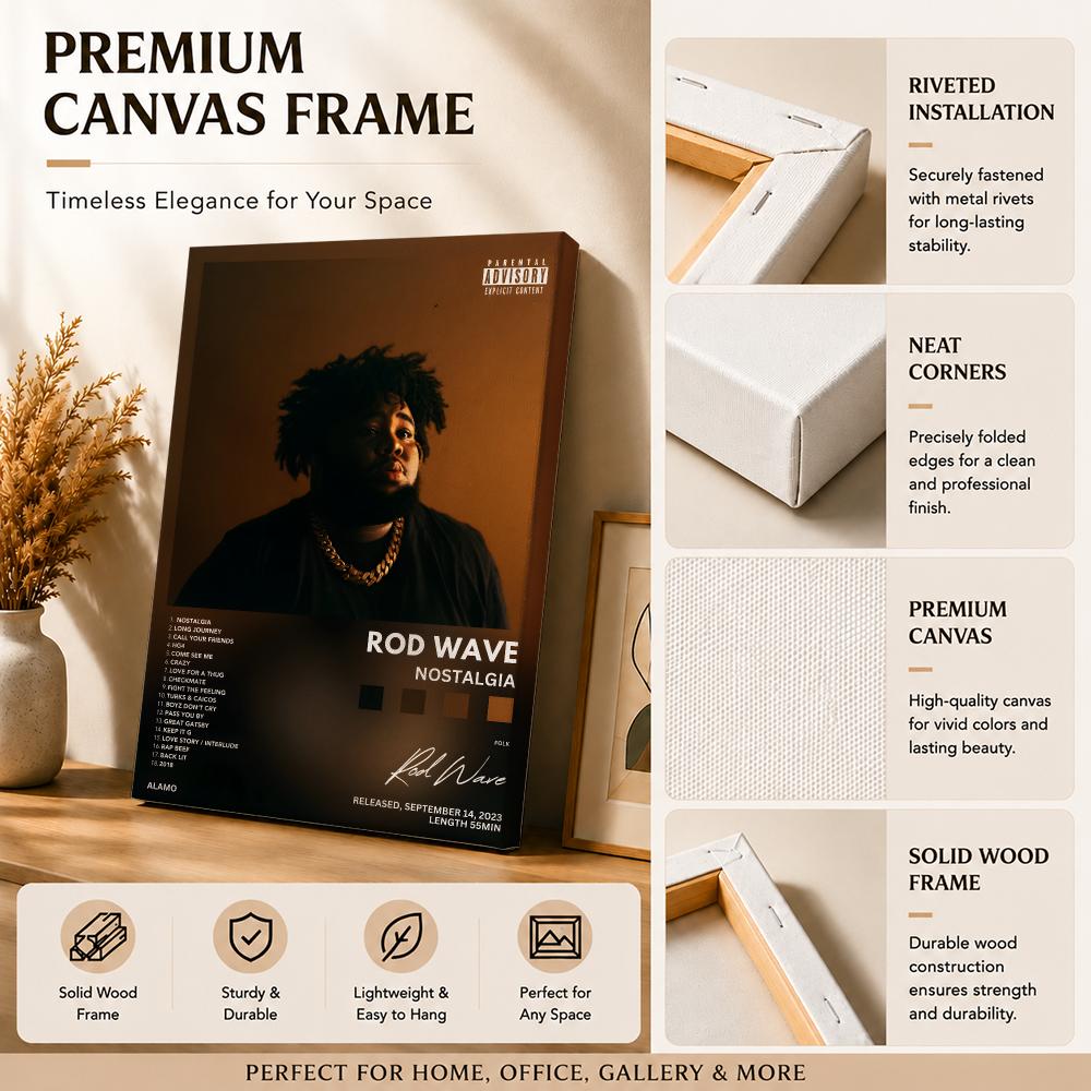 Rapper Singer R-Rod Wave Paint - Canvas Wrap Ready ulasan dan harga