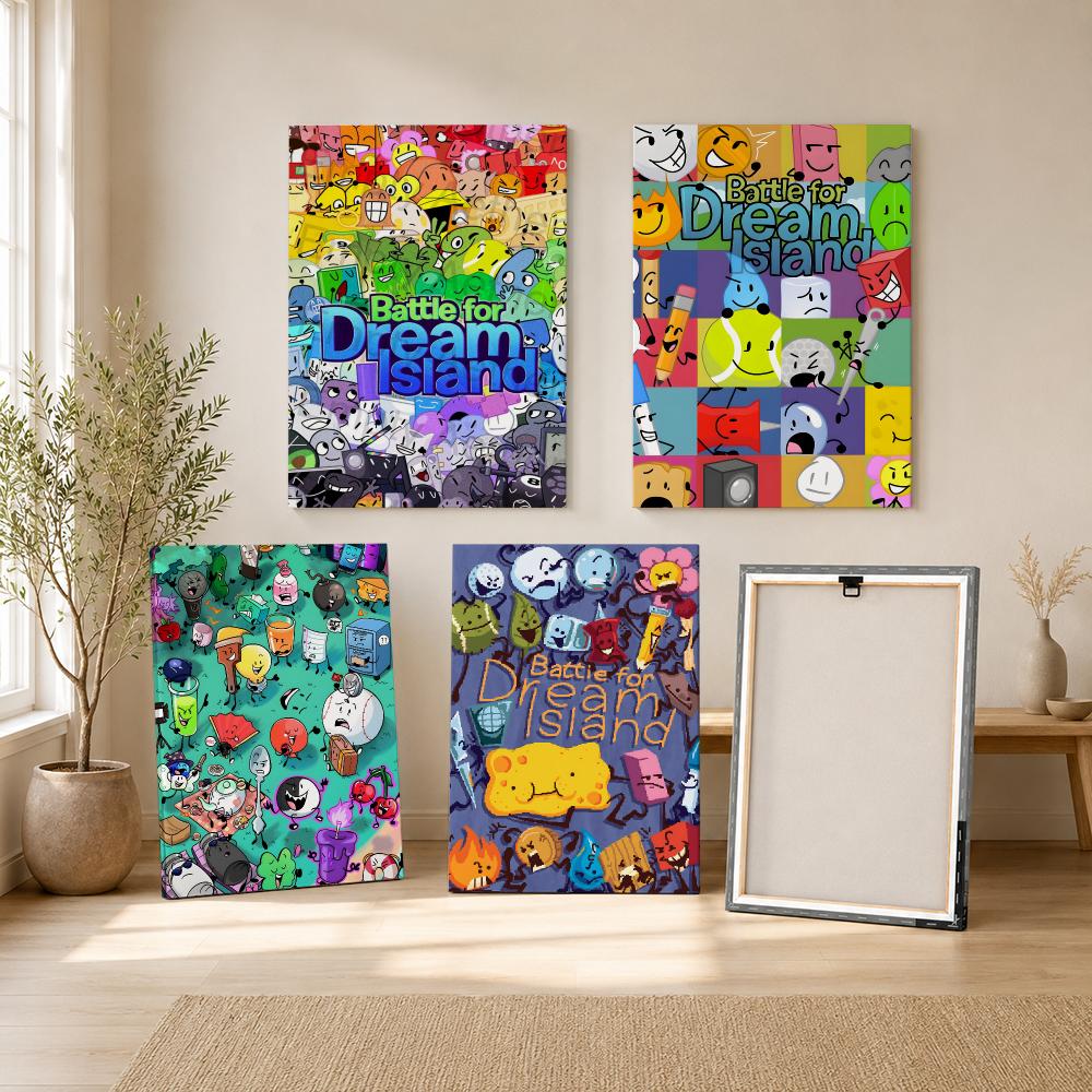 Bfdi B-Battle For Dream Island - Canvas Wrap Ready ulasan dan harga