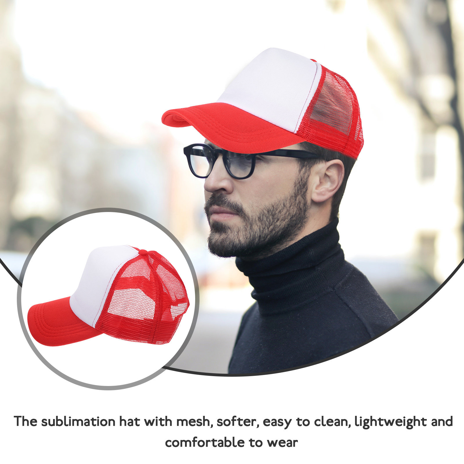 10Pcs Blank Baseball Caps Mesh - Hat Sublimation Blank ulasan dan harga