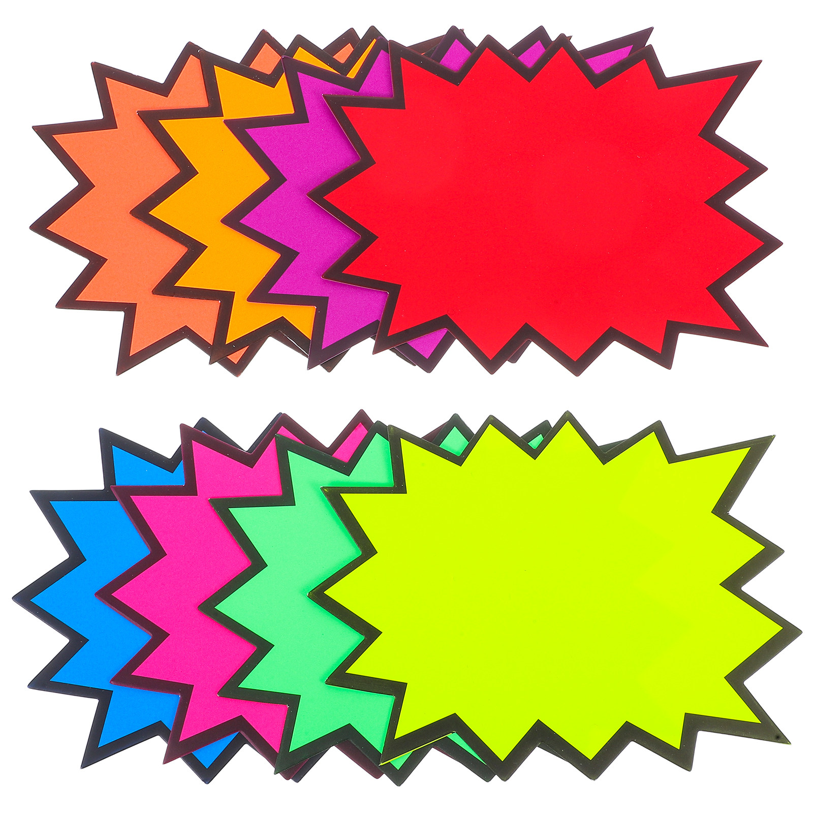 80Pcs Fluorescent Price Tags B - Yard Sign Blank ulasan dan harga