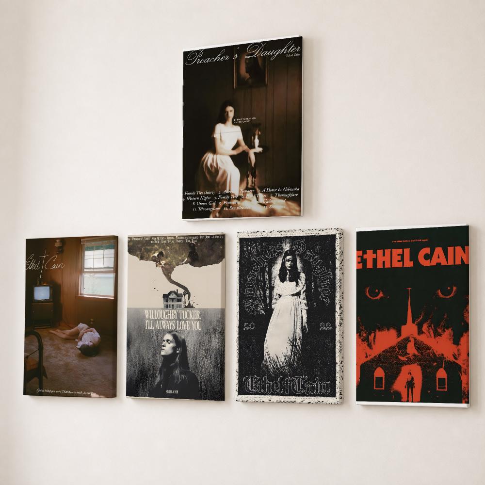 Singer E-Ethel Cain Painting C - Canvas Wrap Ready ulasan dan harga