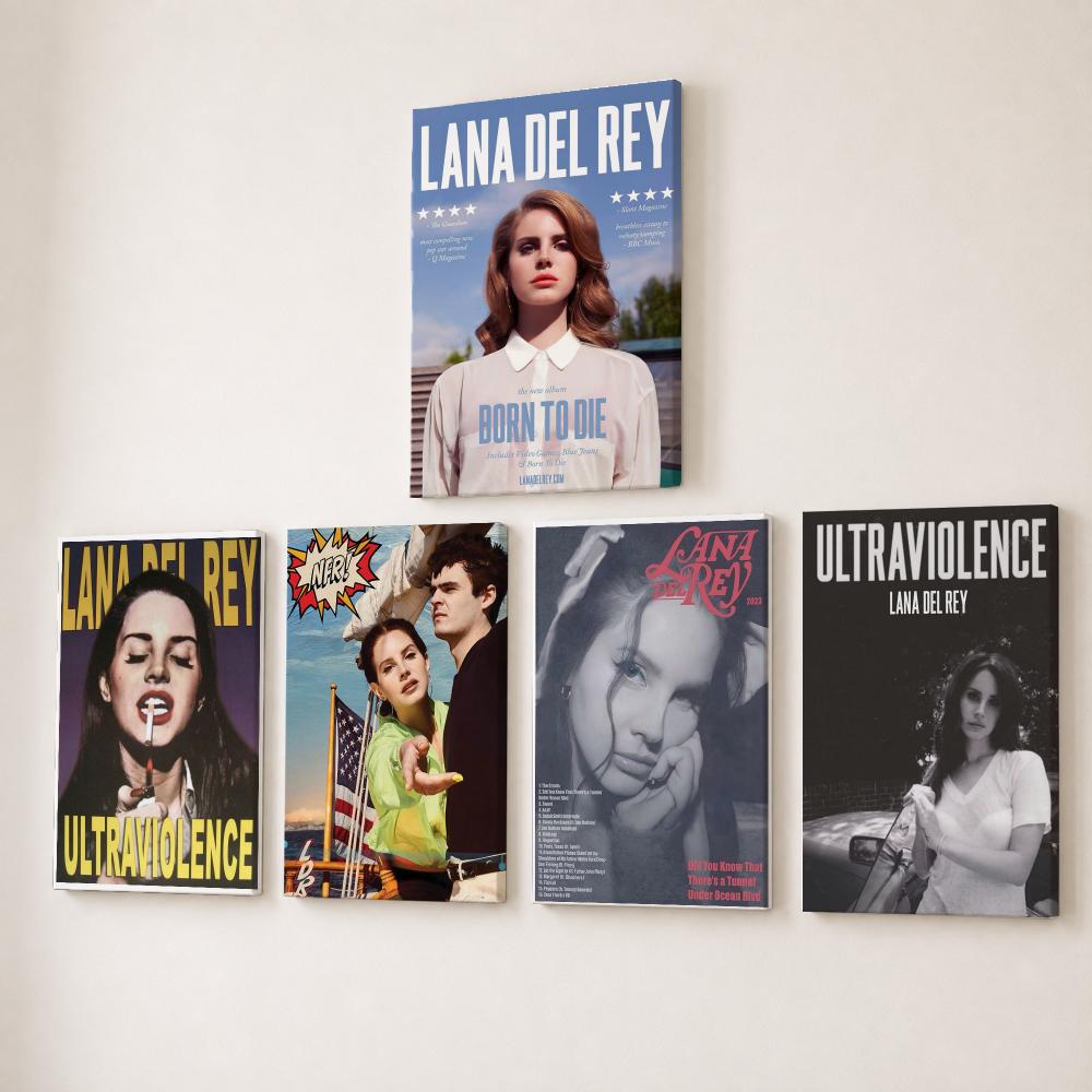 Famous Singer L-Lana Del Rey P - Canvas Wrap Ready ulasan dan harga